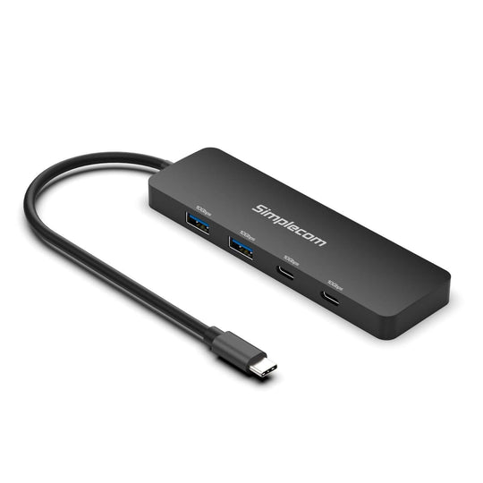 موزع Simplecom CH392 USB 3.2 Gen2 USB-C 4 منافذ بسرعة 10 جيجابت في الثانية (2x USB-A و2x USB-C)