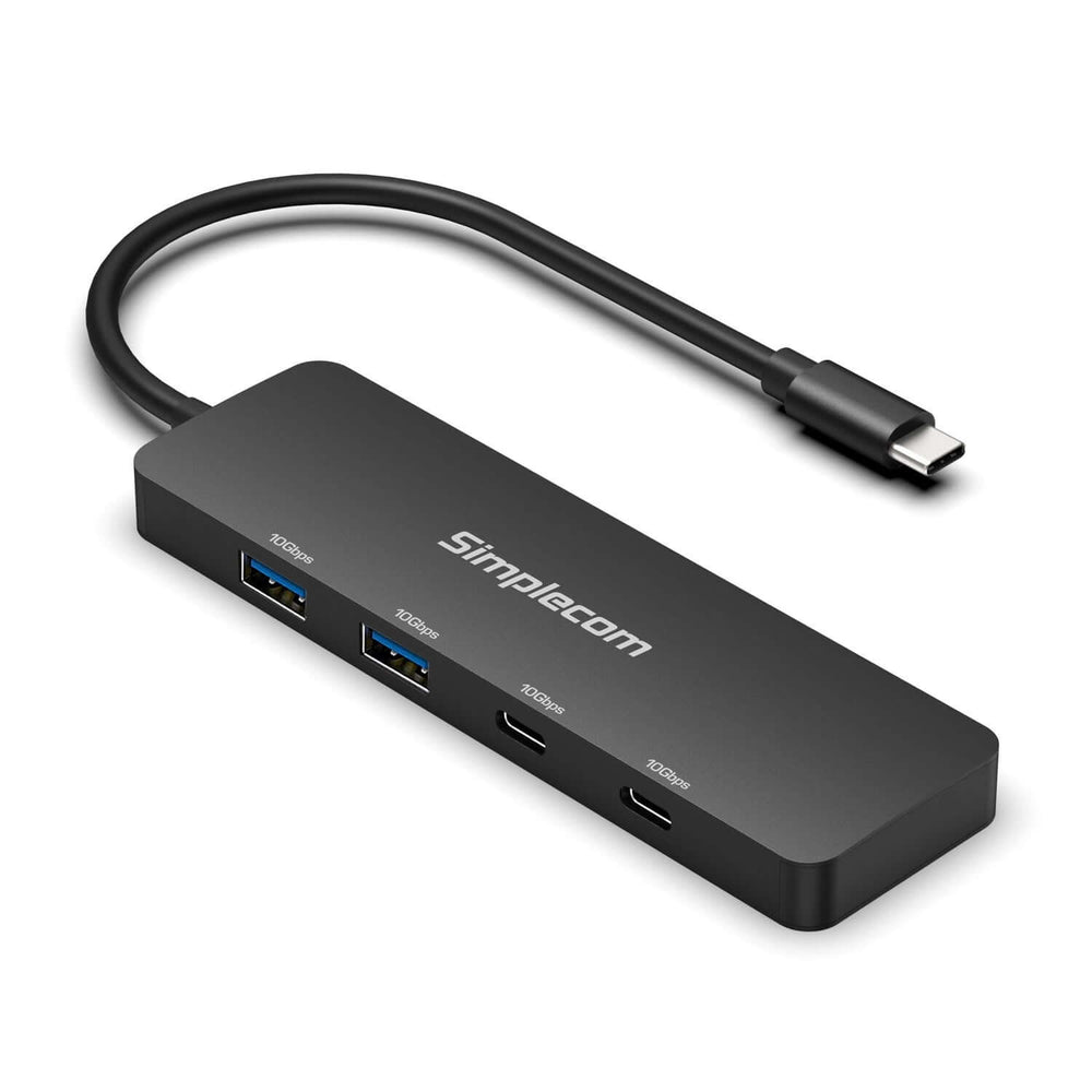 موزع Simplecom CH392 USB 3.2 Gen2 USB-C 4 منافذ بسرعة 10 جيجابت في الثانية (2x USB-A و2x USB-C)