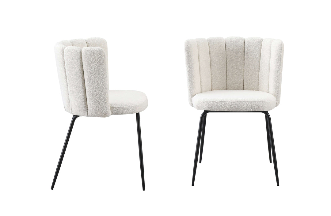 DSZ Product, feed-cond-new, feed-sl-DSZ Freight PayableAmelia Boucle Beige Dining Chairs - Set of 2 - Premium Furniture > Dining > Kitchen & Dining Chairs from Style By Inspiration ! Shop Online Buy Now at S & D's Value Store Family Business Best Customer ServiceDSZ Product, feed-cond-new, feed-sl-DSZ Freight Payable