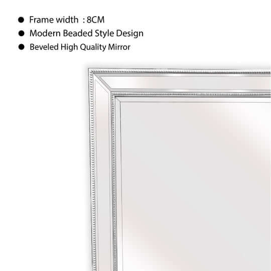 DSZ Product, feed-cond-new, feed-sl-DSZ Freight Payable, newMedium White Beaded Framed Mirror - 70Cm X 170Cm - Premium Home & Garden > Decor > Mirrors from Style By Inspiration ! Shop Online Buy Now at S & D's Value Store Family Business Best Customer ServiceDSZ Product, feed-cond-new, feed-sl-DSZ Freight Payable, new