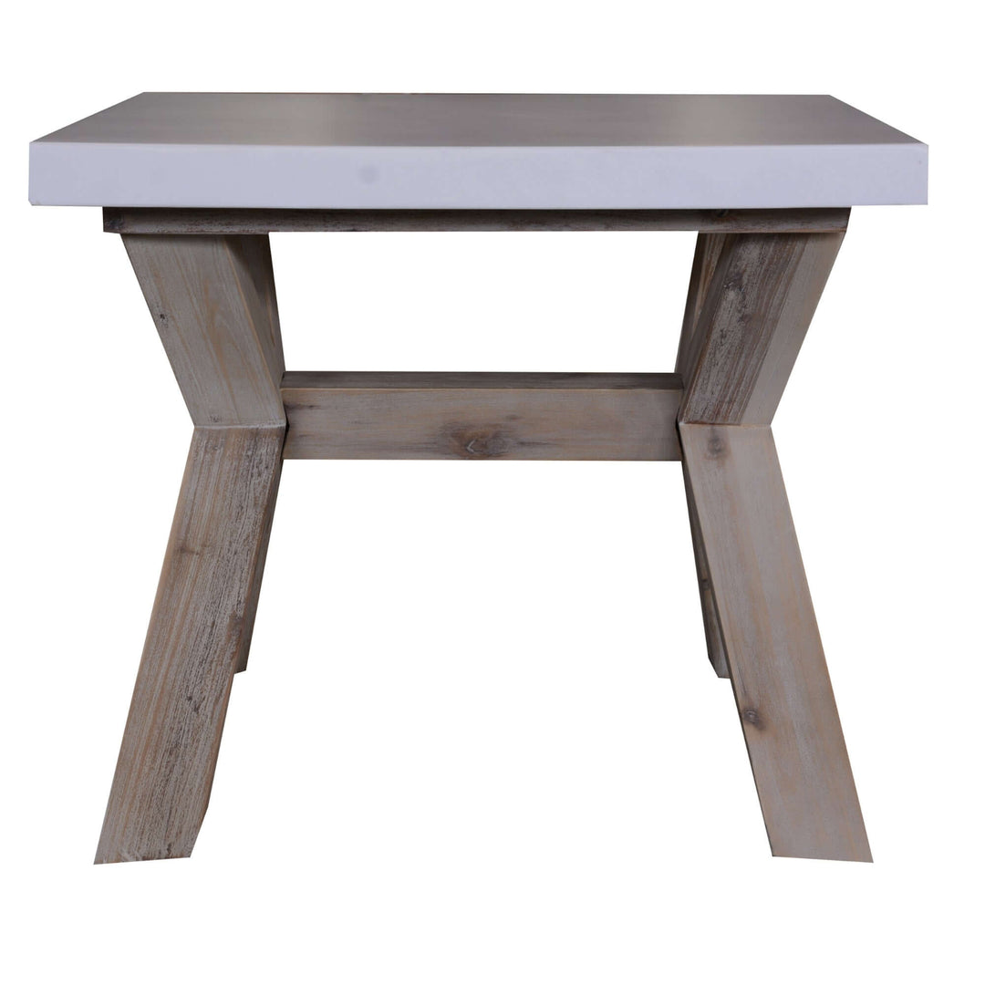 DSZ Product, feed-cond-new, feed-sl-DSZ Freight Payable, newStony 60Cm Square Lamp Table With Concrete Top - White - Premium Home & Garden > Shading > Umbrellas & Sunshades from Divano ! Shop Online Buy Now at S & D's Value Store Family Business Best Customer ServiceDSZ Product, feed-cond-new, feed-sl-DSZ Freight Payable, new