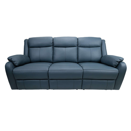 DSZ Product, feed-cond-new, feed-sl-DSZ Freight Payable, newBella 3 Seater Electric Recliner Genuine Leather Upholstered Lounge - Blue - Premium Furniture > Bar Stools & Chairs > Arm Chairs & Recliners from Divano ! Shop Online Buy Now at S & D's Value Store Family Business Best Customer ServiceDSZ Product, feed-cond-new, feed-sl-DSZ Freight Payable, new