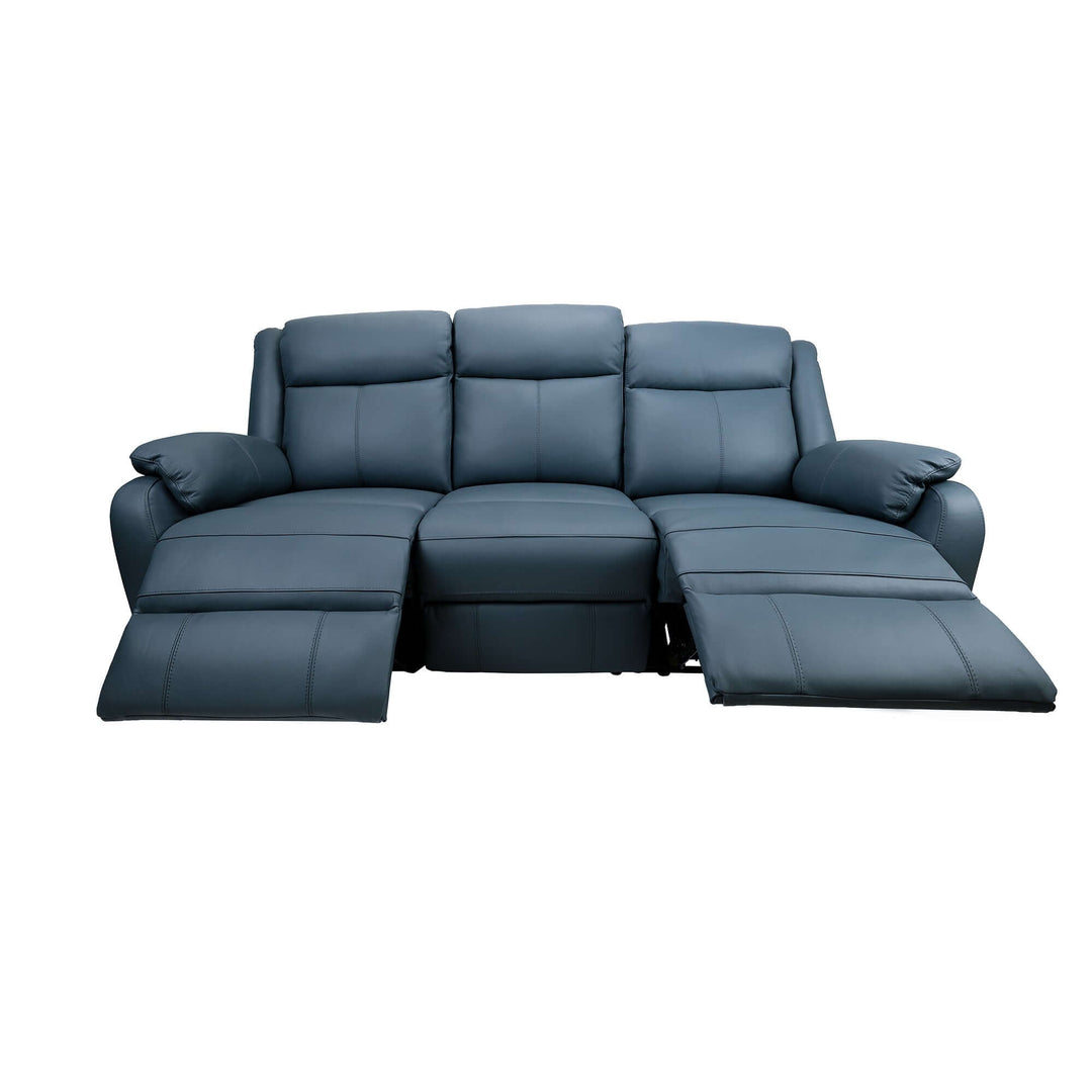 DSZ Product, feed-cond-new, feed-sl-DSZ Freight Payable, newBella 3 Seater Electric Recliner Genuine Leather Upholstered Lounge - Blue - Premium Furniture > Bar Stools & Chairs > Arm Chairs & Recliners from Divano ! Shop Online Buy Now at S & D's Value Store Family Business Best Customer ServiceDSZ Product, feed-cond-new, feed-sl-DSZ Freight Payable, new