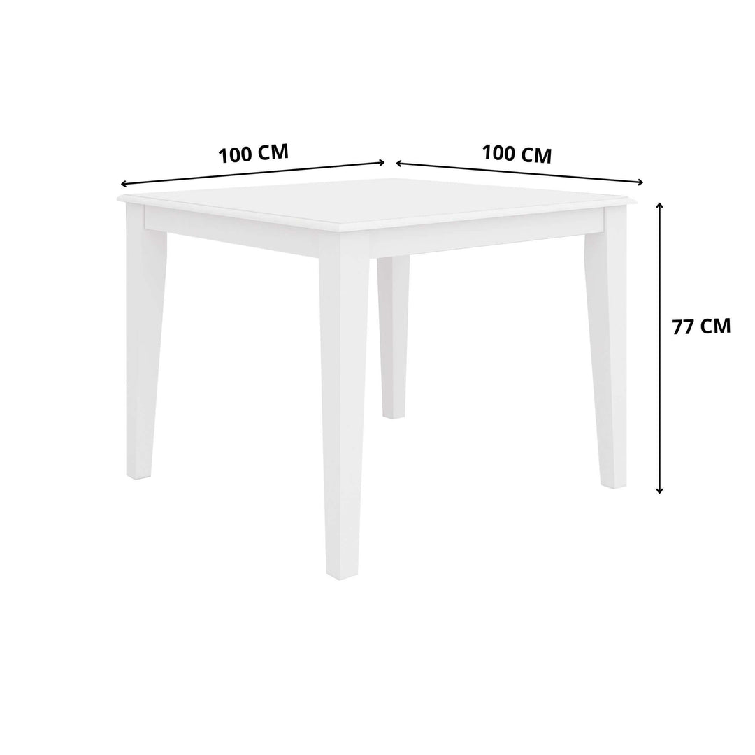 DSZ Product, feed-cond-new, feed-sl-DSZ Freight PayableDaisy Dining Table 100cm Solid Acacia Timber Wood Hampton Furniture - White - Premium Furniture > Dining > Dining Tables from Divano ! Shop Online Buy Now at S & D's Value Store Family Business Best Customer ServiceDSZ Product, feed-cond-new, feed-sl-DSZ Freight Payable