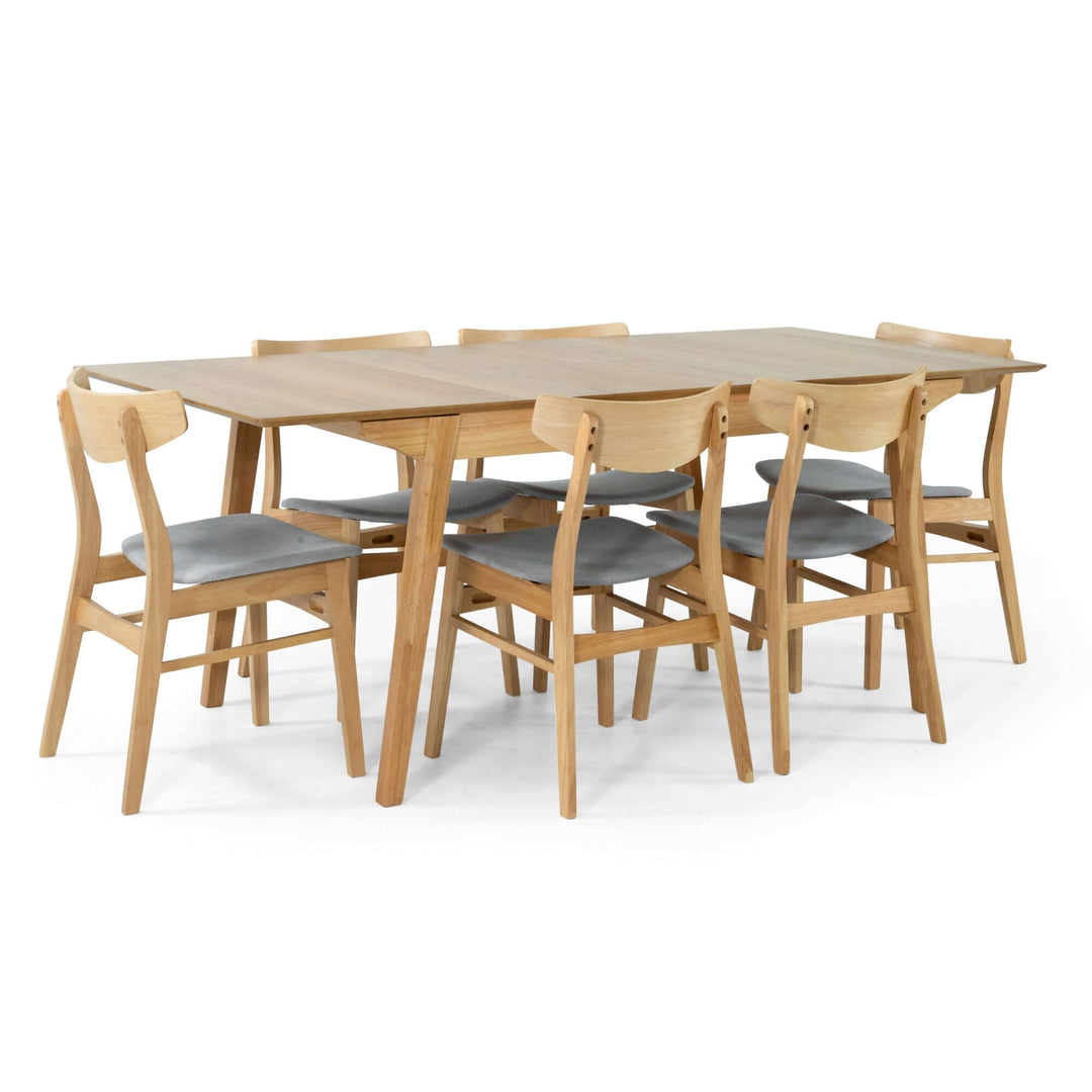 DSZ Product, feed-cond-new, feed-sl-DSZ Freight PayableCusco 7pc Set Dining Set 150 - 190cm Extendable Table 6 Chair Scandinavian Style - Premium Furniture > Dining > Dining Set from Divano ! Shop Online Buy Now at S & D's Value Store Family Business Best Customer ServiceDSZ Product, feed-cond-new, feed-sl-DSZ Freight Payable