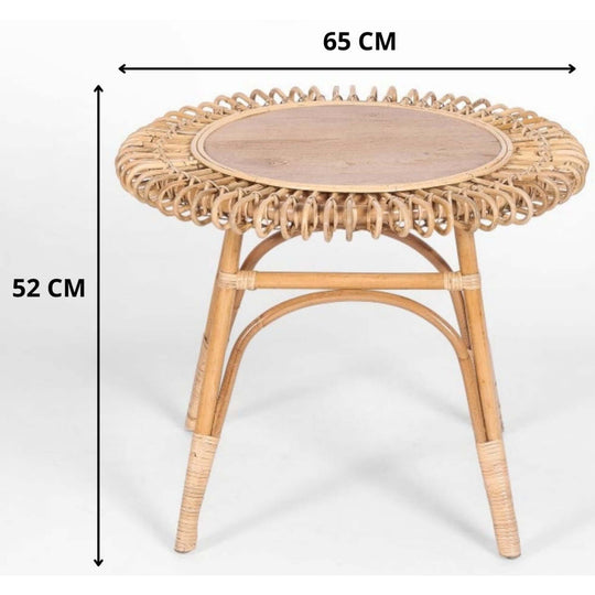 DSZ Product, feed-cond-new, feed-sl-DSZ Freight Payable, newHolly 65Cm Round Side Table Mango Wood Top Rattan Frame - Natural - Premium Furniture > Outdoor > Outdoor Chairs from Divano ! Shop Online Buy Now at S & D's Value Store Family Business Best Customer ServiceDSZ Product, feed-cond-new, feed-sl-DSZ Freight Payable, new