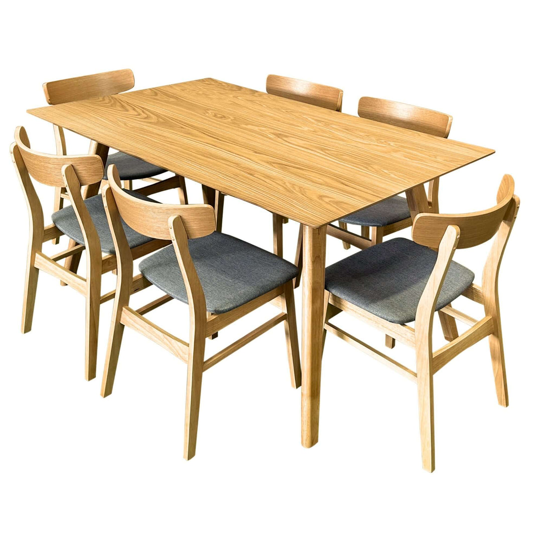 DSZ Product, feed-cond-new, feed-sl-DSZ Freight PayableOscar 7pc Dining Set 150cm Table 6 Chair Fabric Seat Scandinavian Style - Premium Furniture > Dining > Kitchen & Dining Chairs from Divano ! Shop Online Buy Now at S & D's Value Store Family Business Best Customer ServiceDSZ Product, feed-cond-new, feed-sl-DSZ Freight Payable