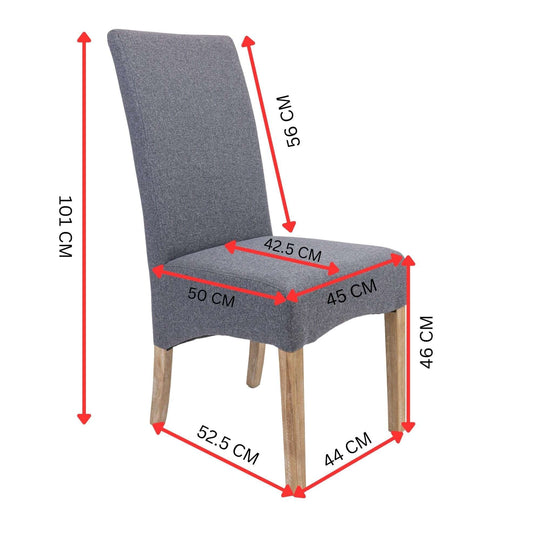 DSZ Product, feed-cond-new, feed-sl-DSZ Freight PayableJackson Dining Chair Set of 6 Fabric Seat Solid Pine Wood Furniture - Grey - Premium Furniture > Dining > Kitchen & Dining Chairs from Divano ! Shop Online Buy Now at S & D's Value Store Family Business Best Customer ServiceDSZ Product, feed-cond-new, feed-sl-DSZ Freight Payable