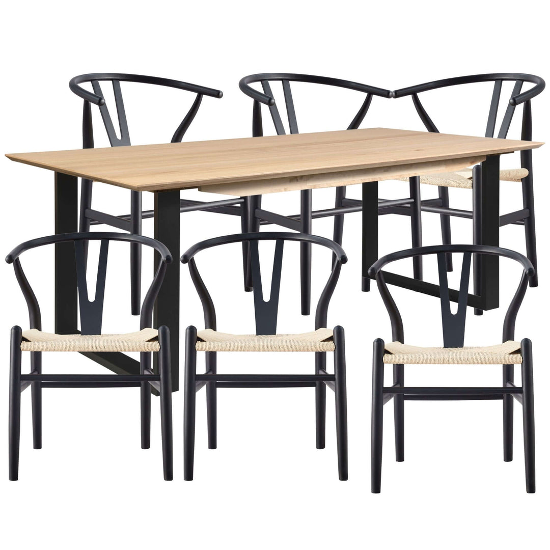 DSZ Product, feed-cond-new, feed-sl-DSZ Freight PayableAconite 7pc 180cm Dining Table Set 6 Wishbone Chair Solid Messmate Timber Wood - Premium Furniture > Dining > Dining Set from Divano ! Shop Online Buy Now at S & D's Value Store Family Business Best Customer ServiceDSZ Product, feed-cond-new, feed-sl-DSZ Freight Payable