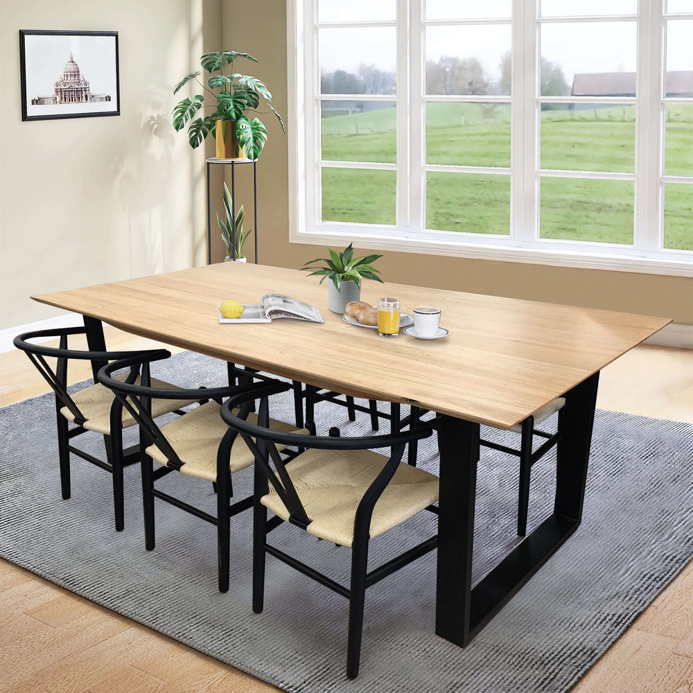 DSZ Product, feed-cond-new, feed-sl-DSZ Freight PayableAconite 7pc 180cm Dining Table Set 6 Wishbone Chair Solid Messmate Timber Wood - Premium Furniture > Dining > Dining Set from Divano ! Shop Online Buy Now at S & D's Value Store Family Business Best Customer ServiceDSZ Product, feed-cond-new, feed-sl-DSZ Freight Payable