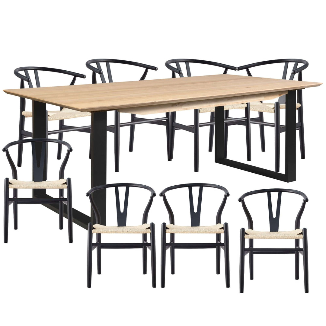 DSZ Product, feed-cond-new, feed-sl-DSZ Freight PayableAconite 9pc 210cm Dining Table Set 8 Wishbone Chair Solid Messmate Timber Wood - Premium Furniture > Dining > Dining Set from Divano ! Shop Online Buy Now at S & D's Value Store Family Business Best Customer ServiceDSZ Product, feed-cond-new, feed-sl-DSZ Freight Payable