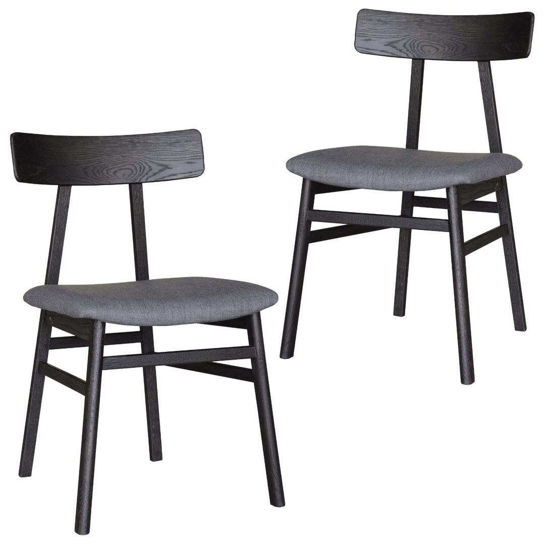 DSZ Product, feed-cond-new, feed-sl-DSZ Freight PayableClaire Dining Chair Set of 2 Solid Oak Wood Fabric Seat Furniture - Black - Premium Furniture > Dining > Kitchen & Dining Chairs from Divano ! Shop Online Buy Now at S & D's Value Store Family Business Best Customer ServiceDSZ Product, feed-cond-new, feed-sl-DSZ Freight Payable