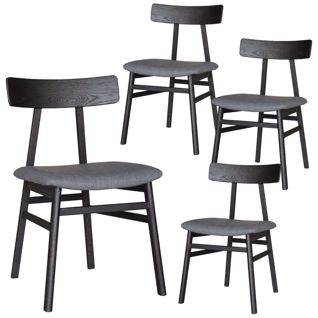 DSZ Product, feed-cond-new, feed-sl-DSZ Freight PayableClaire Dining Chair Set of 4 Solid Oak Wood Fabric Seat Furniture - Black - Premium Furniture > Dining > Kitchen & Dining Chairs from Divano ! Shop Online Buy Now at S & D's Value Store Family Business Best Customer ServiceDSZ Product, feed-cond-new, feed-sl-DSZ Freight Payable