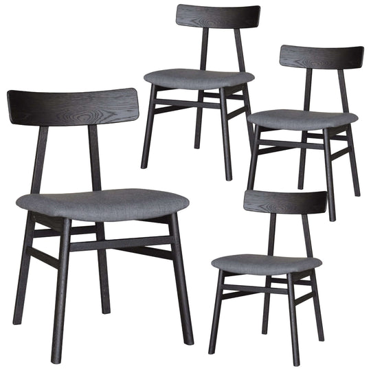 DSZ Product, feed-cond-new, feed-sl-DSZ Freight PayableClaire Dining Chair Set of 4 Solid Oak Wood Fabric Seat Furniture - Black - Premium Furniture > Dining > Kitchen & Dining Chairs from Divano ! Shop Online Buy Now at S & D's Value Store Family Business Best Customer ServiceDSZ Product, feed-cond-new, feed-sl-DSZ Freight Payable