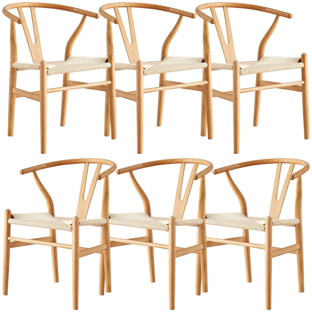 DSZ Product, feed-cond-new, feed-sl-DSZ Freight PayableAnemone  Set of 6 Wishbone Dining Chair Beech Timber Replica Hans Wenger Natural - Premium Furniture > Dining > Dining Set from Divano ! Shop Online Buy Now at S & D's Value Store Family Business Best Customer ServiceDSZ Product, feed-cond-new, feed-sl-DSZ Freight Payable