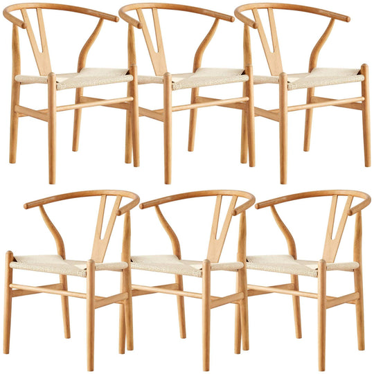 DSZ Product, feed-cond-new, feed-sl-DSZ Freight PayableAnemone  Set of 6 Wishbone Dining Chair Beech Timber Replica Hans Wenger Natural - Premium Furniture > Dining > Dining Set from Divano ! Shop Online Buy Now at S & D's Value Store Family Business Best Customer ServiceDSZ Product, feed-cond-new, feed-sl-DSZ Freight Payable