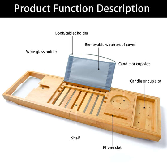 DSZ Product, feed-cond-new, feed-sl-DSZ Freight Payable, newBamboo Bathtub Bath Tub Tray Table Caddy Tray Cellphone,Book,Tray Wineglass Holder - Premium Home & Garden > Bathroom Accessories > Bath Caddies from Unbranded ! Shop Online Buy Now at S & D's Value Store Family Business Best Customer ServiceDSZ Product, feed-cond-new, feed-sl-DSZ Freight Payable, new