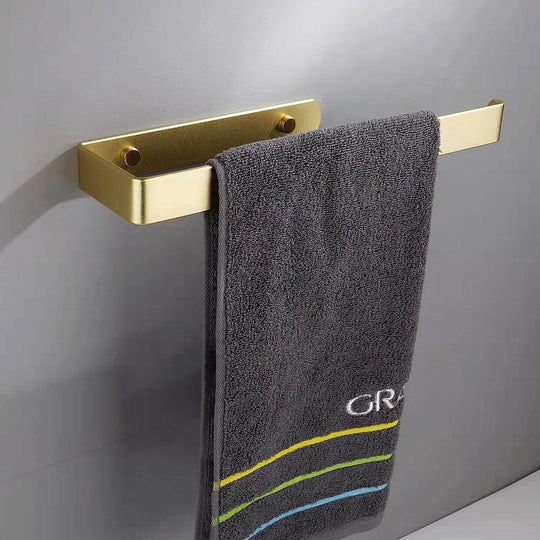 _label_, DSZ Product, feed-cond-new, feed-sl-free shipping, free-shipping, newGold Kitchen Bathroom Paper Holder Towel Holder Self Adhesive Or Screw Mount 31Cm - Premium Home & Garden > Bathroom Accessories > Towel Racks & Holders from Unbranded ! Shop Online Buy Now at S & D's Value Store Family Business Best Customer Service_label_, DSZ Product, feed-cond-new, feed-sl-free shipping, free-shipping, new