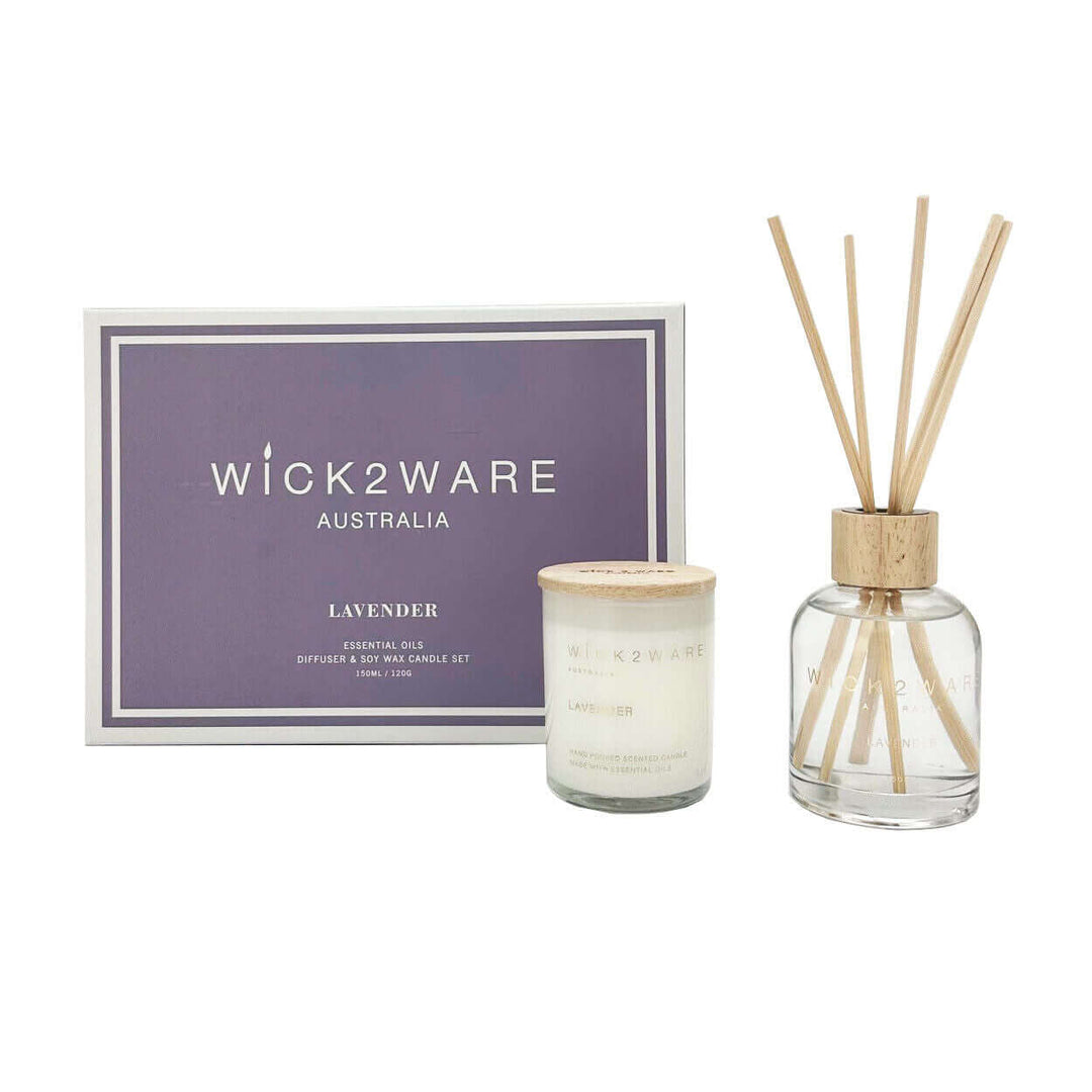 DSZ Product, feed-cond-new, feed-sl-DSZ Freight PayableWick2Ware Australia Lavender Essential Oils Diffuser And Soy Wax Candle Set - Premium Home & Garden > Decor > Candles & Diffusers from Wick2Ware ! Shop Online Buy Now at S & D's Value Store Family Business Best Customer ServiceDSZ Product, feed-cond-new, feed-sl-DSZ Freight Payable