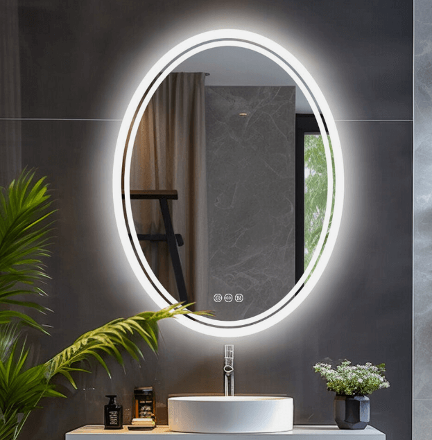 DSZ Product, feed-cond-new, feed-sl-DSZ Freight Payable, newInterior Ave - Led Oval Frameless Salon / Bathroom Wall Mirror - 60 X 80Cm - Premium Home & Garden > Decor > Mirrors from Interior Ave ! Shop Online Buy Now at S & D's Value Store Family Business Best Customer ServiceDSZ Product, feed-cond-new, feed-sl-DSZ Freight Payable, new