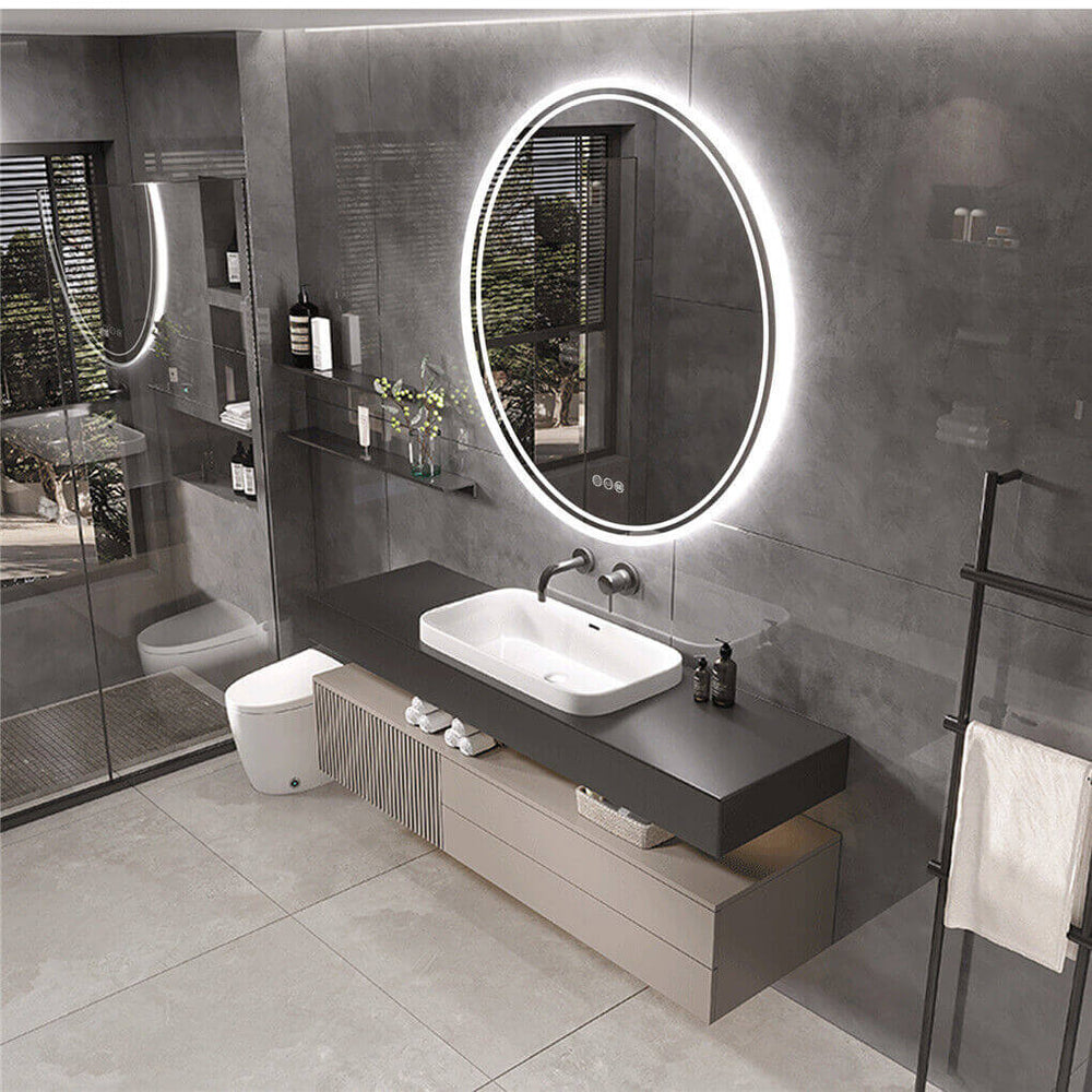 DSZ Product, feed-cond-new, feed-sl-DSZ Freight Payable, newInterior Ave - Led Round Frameless Salon /  Bathroom Wall Mirror - 60Cm - Premium Home & Garden > Decor > Mirrors from Interior Ave ! Shop Online Buy Now at S & D's Value Store Family Business Best Customer ServiceDSZ Product, feed-cond-new, feed-sl-DSZ Freight Payable, new