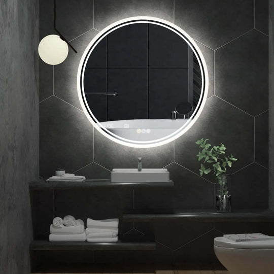 DSZ Product, feed-cond-new, feed-sl-DSZ Freight Payable, newInterior Ave - Led Round Frameless Salon /  Bathroom Wall Mirror - 60Cm - Premium Home & Garden > Decor > Mirrors from Interior Ave ! Shop Online Buy Now at S & D's Value Store Family Business Best Customer ServiceDSZ Product, feed-cond-new, feed-sl-DSZ Freight Payable, new