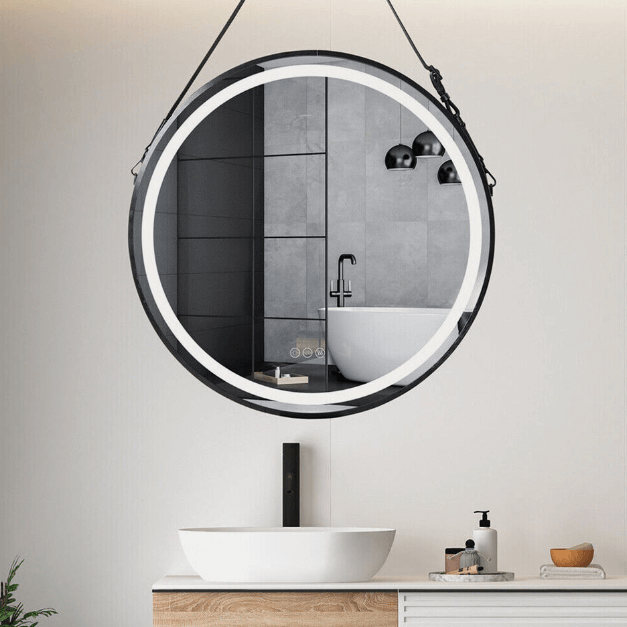 DSZ Product, feed-cond-new, feed-sl-DSZ Freight Payable, newInterior Ave - Led Round Hanging Salon / Bathroom Wall Mirror - Black - 60Cm - Premium Home & Garden > Decor > Mirrors from Interior Ave ! Shop Online Buy Now at S & D's Value Store Family Business Best Customer ServiceDSZ Product, feed-cond-new, feed-sl-DSZ Freight Payable, new