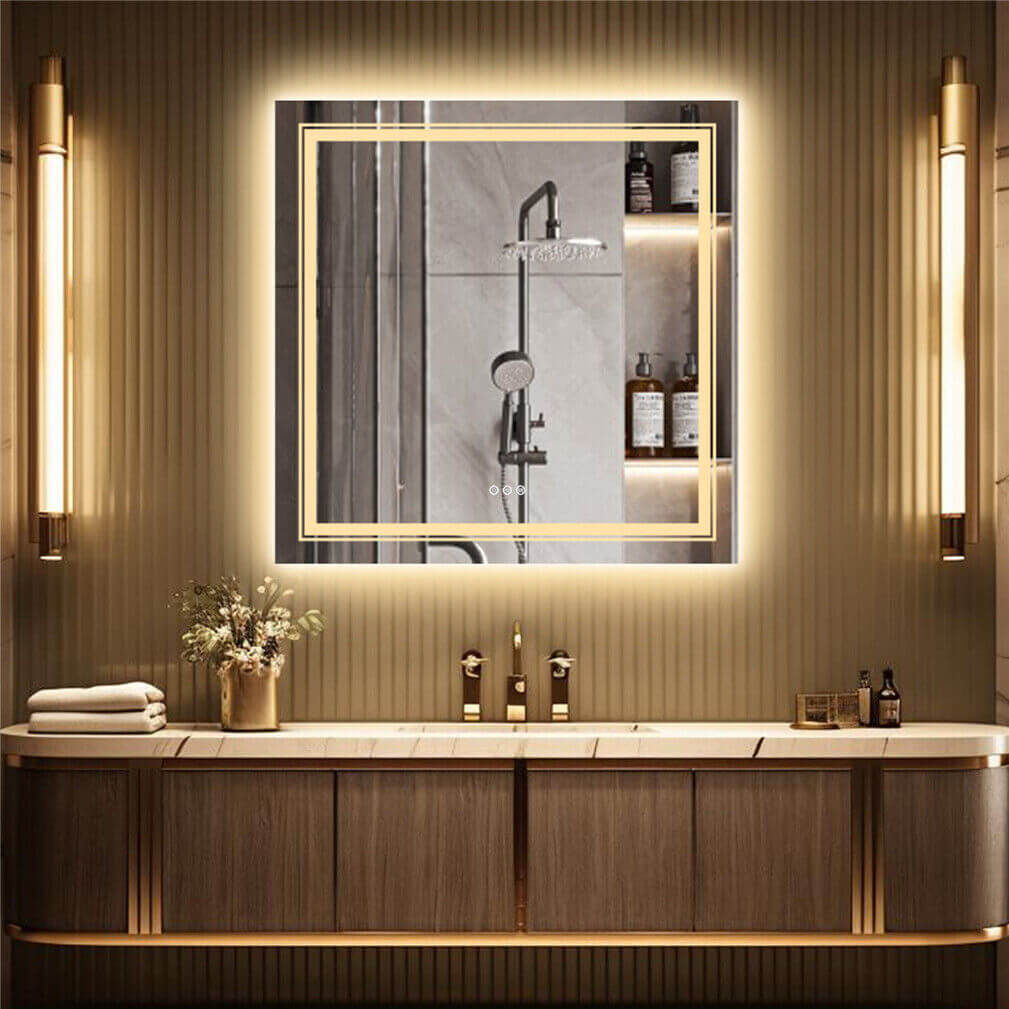 DSZ Product, feed-cond-new, feed-sl-DSZ Freight Payable, newInterior Ave - Led Square Frameless Salon / Bathroom Wall Mirror - 90 X 90Cm - Premium Home & Garden > Decor > Mirrors from Interior Ave ! Shop Online Buy Now at S & D's Value Store Family Business Best Customer ServiceDSZ Product, feed-cond-new, feed-sl-DSZ Freight Payable, new