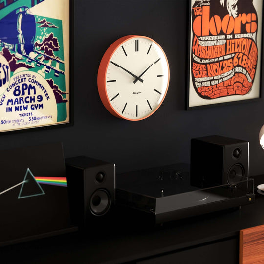 DSZ Product, feed-cond-new, feed-sl-DSZ Freight Payable, newNewgate Radio City Wall Clock Bold Black Marker Dial. -  Matte Pumpkin Orange - Premium Home & Garden > Decor > Clocks from Newgate ! Shop Online Buy Now at S & D's Value Store Family Business Best Customer ServiceDSZ Product, feed-cond-new, feed-sl-DSZ Freight Payable, new