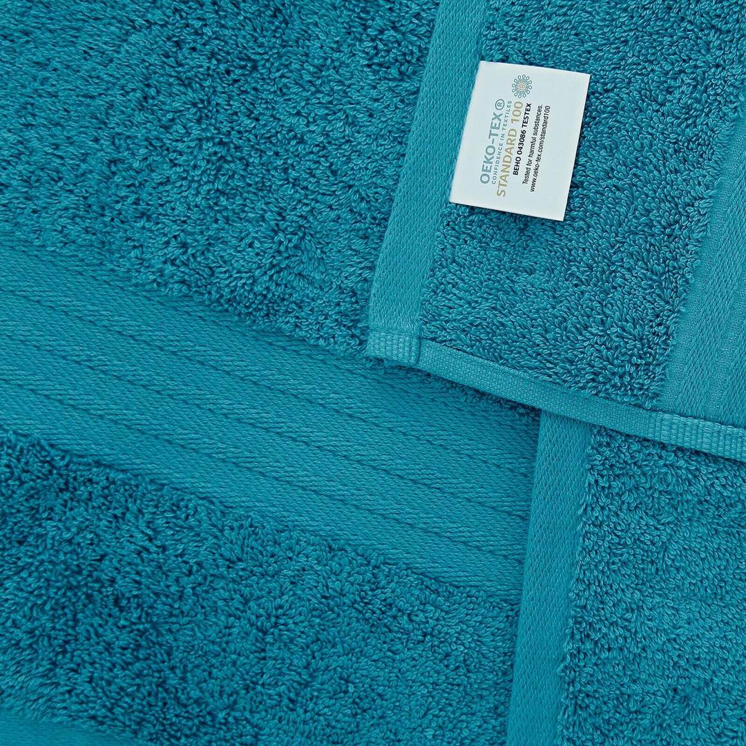 _label_, DSZ Product, feed-cond-new, feed-sl-free shipping, free-shipping, newLinenland 4 Piece Cotton Bath Towels Set - Blue - Premium Home & Garden > Bathroom Accessories > Bath Towels & Robes from Linenland ! Shop Online Buy Now at S & D's Value Store Family Business Best Customer Service_label_, DSZ Product, feed-cond-new, feed-sl-free shipping, free-shipping, new