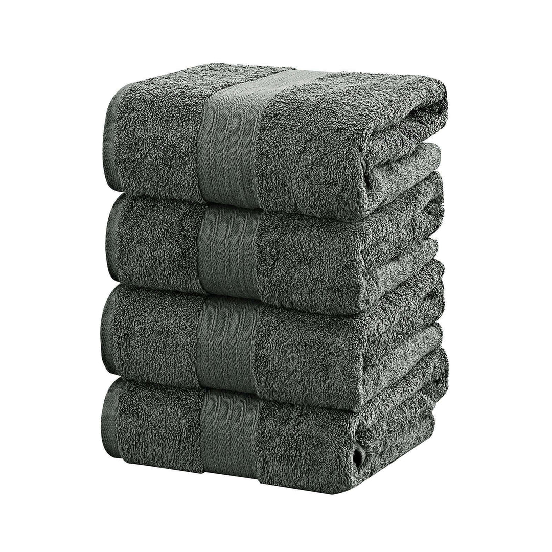 _label_, DSZ Product, feed-cond-new, feed-sl-free shipping, free-shipping, newLinenland 4 Piece Cotton Bath Towels Set - Charcoal - Premium Home & Garden > Bathroom Accessories > Bath Towels & Robes from Linenland ! Shop Online Buy Now at S & D's Value Store Family Business Best Customer Service_label_, DSZ Product, feed-cond-new, feed-sl-free shipping, free-shipping, new