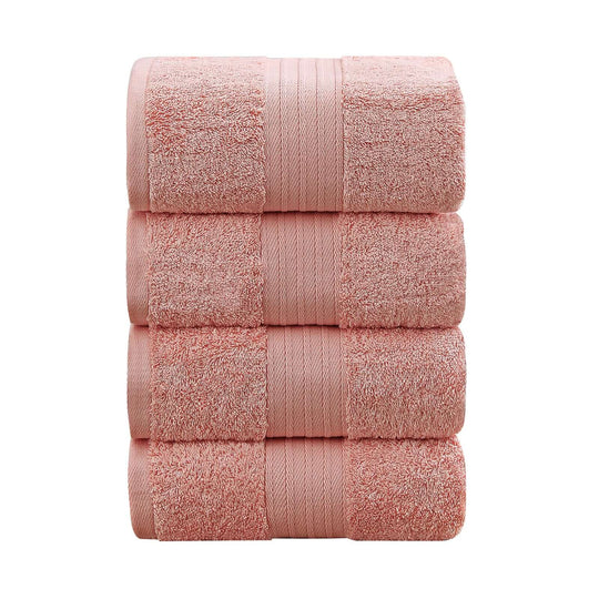 _label_, DSZ Product, feed-cond-new, feed-sl-free shipping, free-shipping, newLinenland 4 Piece Cotton Bath Towels Set - Coral - Premium Home & Garden > Bathroom Accessories > Bath Towels & Robes from Linenland ! Shop Online Buy Now at S & D's Value Store Family Business Best Customer Service_label_, DSZ Product, feed-cond-new, feed-sl-free shipping, free-shipping, new