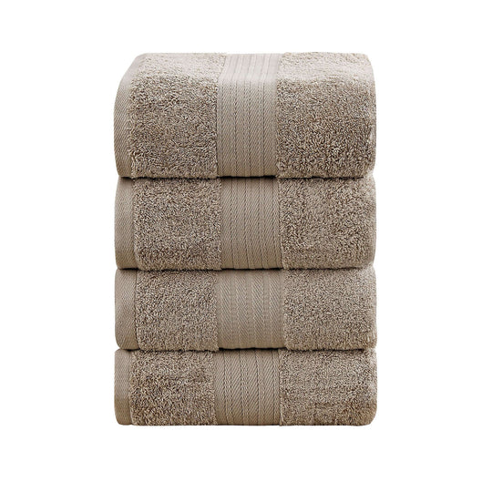 _label_, DSZ Product, feed-cond-new, feed-sl-free shipping, free-shipping, newLinenland 4 Piece Cotton Bath Towels Set - Sandstone - Premium Home & Garden > Bathroom Accessories > Bath Towels & Robes from Linenland ! Shop Online Buy Now at S & D's Value Store Family Business Best Customer Service_label_, DSZ Product, feed-cond-new, feed-sl-free shipping, free-shipping, new