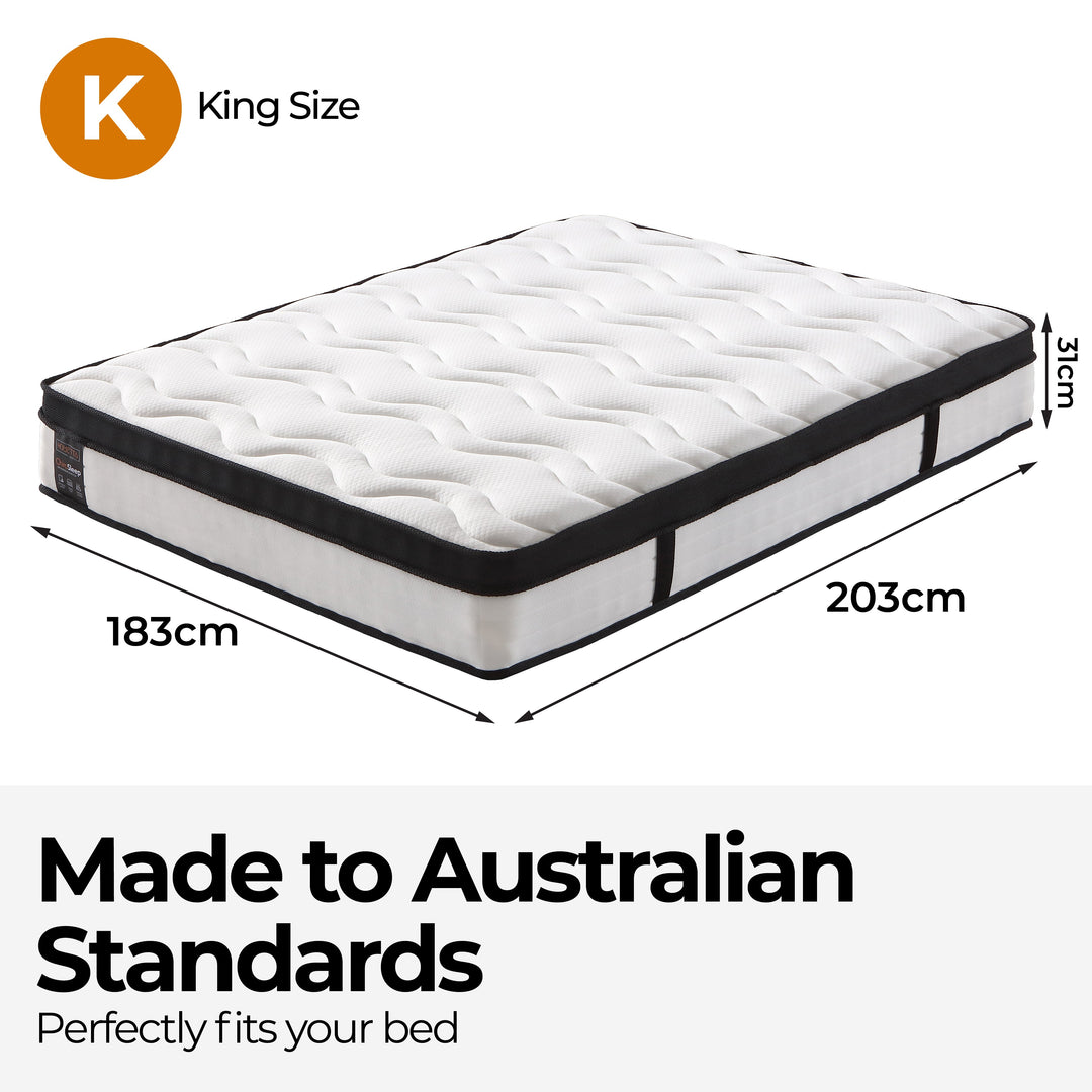 ChiroSleep Orthopaedic Euro Top Pocket Spring King Mattress