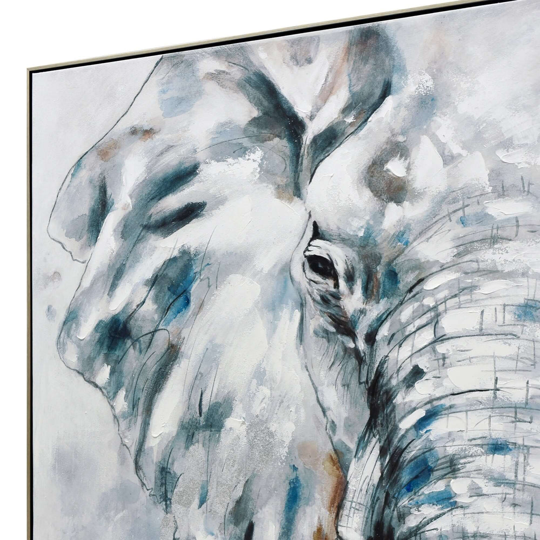 DSZ Product, feed-cond-new, feed-sl-DSZ Freight Payable, new80 X 120Cm Azure Tusker Champagne Framed Hand Painted Canvas Wall Art - Premium Home & Garden > Wall Art > Posters, Paintings & Prints from Hometta ! Shop Online Buy Now at S & D's Value Store Family Business Best Customer ServiceDSZ Product, feed-cond-new, feed-sl-DSZ Freight Payable, new