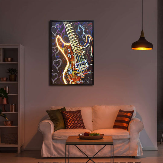 DSZ Product, feed-cond-new, feed-sl-DSZ Freight Payable, new60 X 90Cm Neon Serenade Black Framed Hand Painted Led Wall Art - Premium Home & Garden > Wall Art > Posters, Paintings & Prints from Hometta ! Shop Online Buy Now at S & D's Value Store Family Business Best Customer ServiceDSZ Product, feed-cond-new, feed-sl-DSZ Freight Payable, new