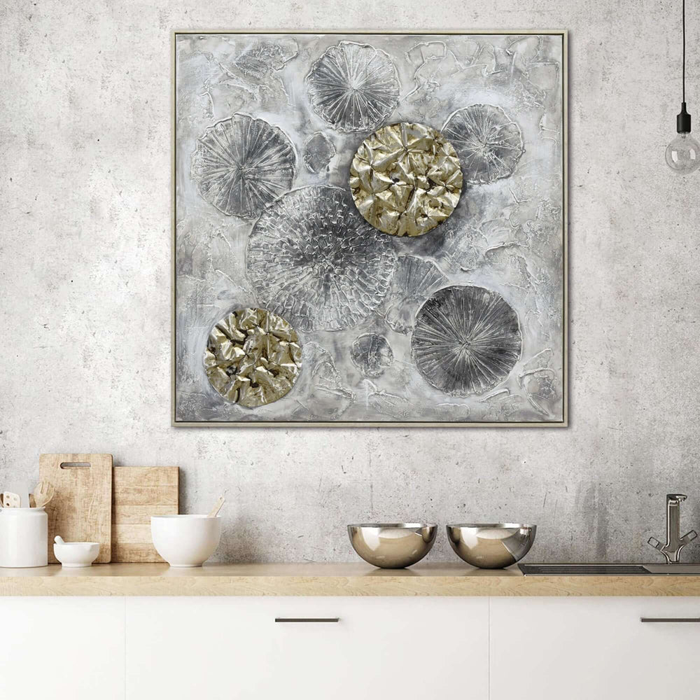 DSZ Product, feed-cond-new, feed-sl-DSZ Freight Payable, new100 X 100Cm Golden Orbs Amidst Ethereal Mists Light Wood Framed Hand Painted Canvas Wall Art - Premium Home & Garden > Wall Art > Posters, Paintings & Prints from Hometta ! Shop Online Buy Now at S & D's Value Store Family Business Best Customer ServiceDSZ Product, feed-cond-new, feed-sl-DSZ Freight Payable, new