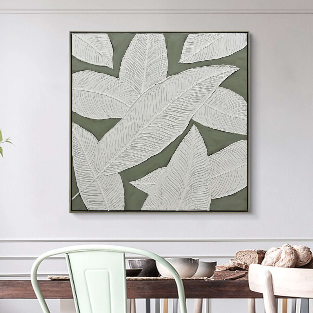 DSZ Product, feed-cond-new, feed-sl-DSZ Freight Payable, new100 X 100Cm Emerald Oasis: Leaves Of Serenity Champagne Framed Hand Painted Canvas Wall Art - Premium Home & Garden > Wall Art > Posters, Paintings & Prints from Hometta ! Shop Online Buy Now at S & D's Value Store Family Business Best Customer ServiceDSZ Product, feed-cond-new, feed-sl-DSZ Freight Payable, new