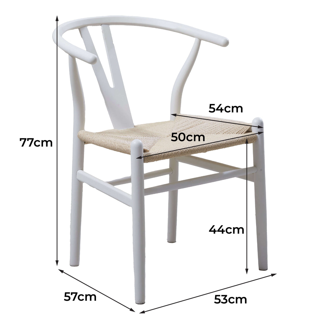 DSZ Product, feed-cond-new, feed-sl-DSZ Freight PayableWhite Hans Wegner Replica Wishbone Chairs (Set of 2) - Premium Furniture > Dining > Dining Set from DSZ ! Shop Online Buy Now at S & D's Value Store Family Business Best Customer ServiceDSZ Product, feed-cond-new, feed-sl-DSZ Freight Payable