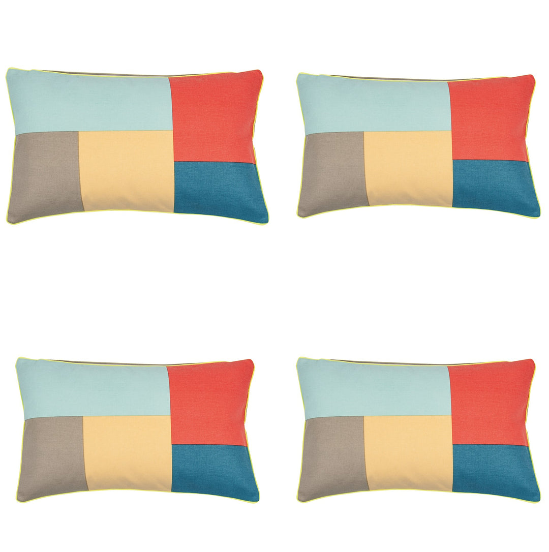 _label_, DSZ Product, feed-cond-new, feed-sl-free shipping, free-shipping, newPack Of 4 Geo Beige Block Design Rectangle Cushion Cover 30Cm X 50Cm - Premium Furniture > Sofas > Sofa Accessories from En ! Shop Online Buy Now at S & D's Value Store Family Business Best Customer Service_label_, DSZ Product, feed-cond-new, feed-sl-free shipping, free-shipping, new