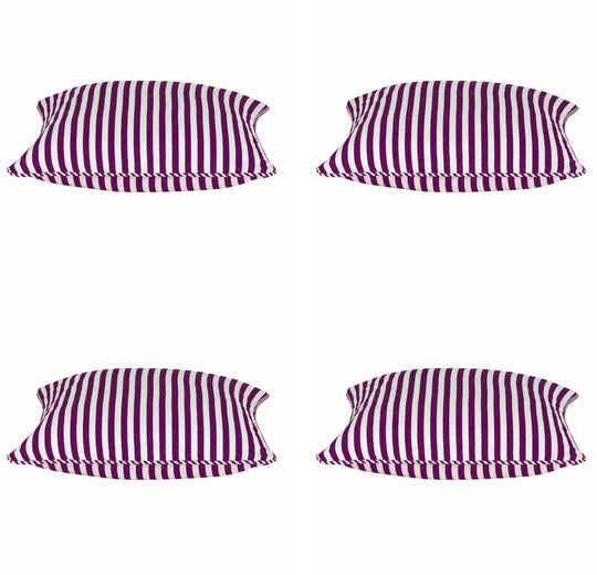 _label_, DSZ Product, feed-cond-new, feed-sl-free shipping, free-shippingPack Of 4 Dandi Fuchsia Plum Purple & White Striped Square Cushion Covers 40 X 40Cm - Premium Home & Garden > Decor > Cushions & Throws from En ! Shop Online Buy Now at S & D's Value Store Family Business Best Customer Service_label_, DSZ Product, feed-cond-new, feed-sl-free shipping, free-shipping