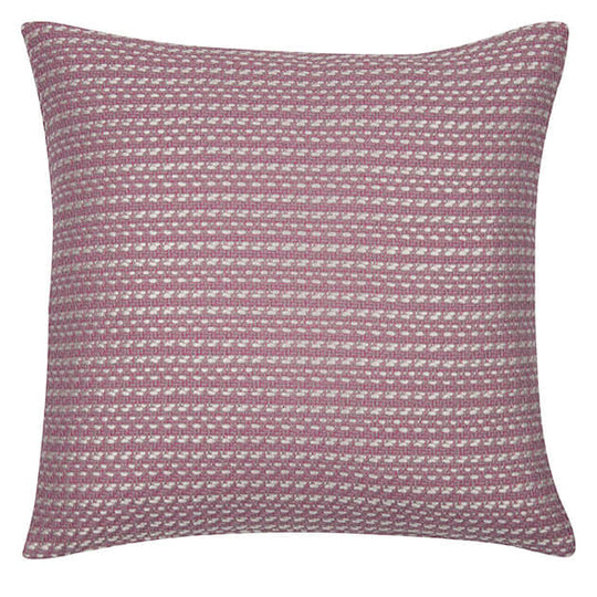 Soft pink and white striped cushion cover, ideal for home decor, affordable luxury for any room.