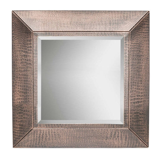 DSZ Product, feed-cond-new, feed-sl-DSZ Freight Payable, newSquare Wall Mirror With Croc Pattern Frame In Copper Finish - Premium Home & Garden > Decor > Mirrors from Lirash ! Shop Online Buy Now at S & D's Value Store Family Business Best Customer ServiceDSZ Product, feed-cond-new, feed-sl-DSZ Freight Payable, new