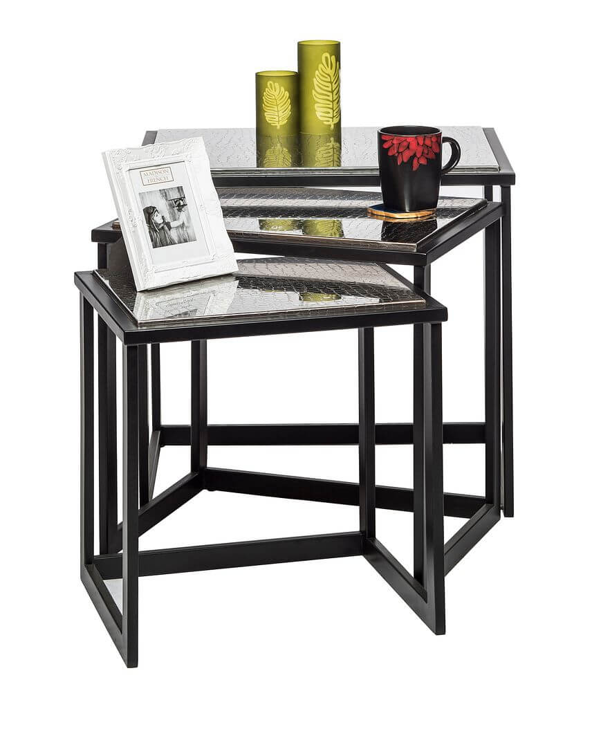 DSZ Product, feed-cond-new, feed-sl-DSZ Freight Payable, newBlack Iron Nested Tables With Stainless Steel Top In Set Of 3 - Premium Home & Garden > DIY > Kitchen & Bathroom DIY from Lirash ! Shop Online Buy Now at S & D's Value Store Family Business Best Customer ServiceDSZ Product, feed-cond-new, feed-sl-DSZ Freight Payable, new