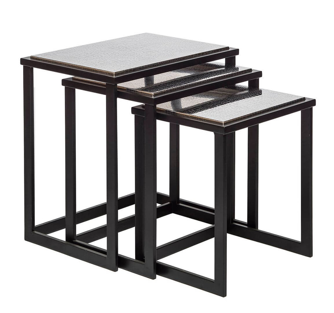 DSZ Product, feed-cond-new, feed-sl-DSZ Freight Payable, newBlack Iron Nested Tables With Stainless Steel Top In Set Of 3 - Premium Home & Garden > DIY > Kitchen & Bathroom DIY from Lirash ! Shop Online Buy Now at S & D's Value Store Family Business Best Customer ServiceDSZ Product, feed-cond-new, feed-sl-DSZ Freight Payable, new