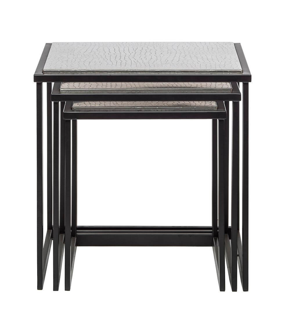 DSZ Product, feed-cond-new, feed-sl-DSZ Freight Payable, newBlack Iron Nested Tables With Stainless Steel Top In Set Of 3 - Premium Home & Garden > DIY > Kitchen & Bathroom DIY from Lirash ! Shop Online Buy Now at S & D's Value Store Family Business Best Customer ServiceDSZ Product, feed-cond-new, feed-sl-DSZ Freight Payable, new