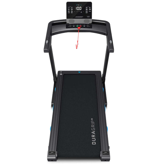 Lifespan Fitness Pursuit 3 Treadmill with DuraGrip running belt and large LCD display for affordable quality cardio workouts.