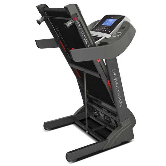 Lifespan Fitness Torque 3 treadmill featuring a modern design, adjustable features, and a spacious running surface for effective workouts.