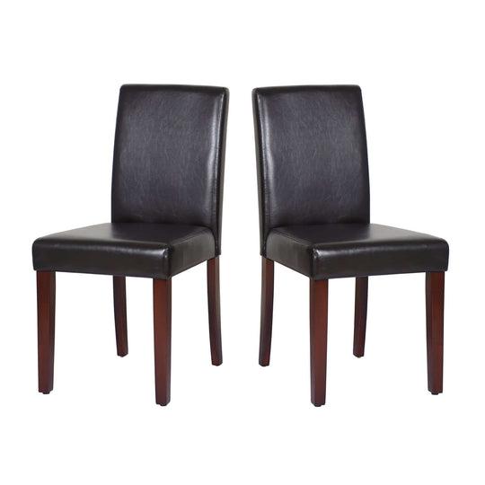 DSZ Product, feed-cond-new, feed-sl-DSZ Freight Payable2x Wooden Frame Brown Leatherette Dining Chairs with Solid Pine Legs - Premium Furniture > Dining > Kitchen & Dining Chairs from Melbournians Furniture ! Shop Online Buy Now at S & D's Value Store Family Business Best Customer ServiceDSZ Product, feed-cond-new, feed-sl-DSZ Freight Payable