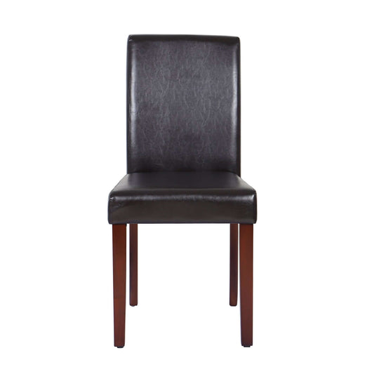 DSZ Product, feed-cond-new, feed-sl-DSZ Freight Payable2x Wooden Frame Brown Leatherette Dining Chairs with Solid Pine Legs - Premium Furniture > Dining > Kitchen & Dining Chairs from Melbournians Furniture ! Shop Online Buy Now at S & D's Value Store Family Business Best Customer ServiceDSZ Product, feed-cond-new, feed-sl-DSZ Freight Payable